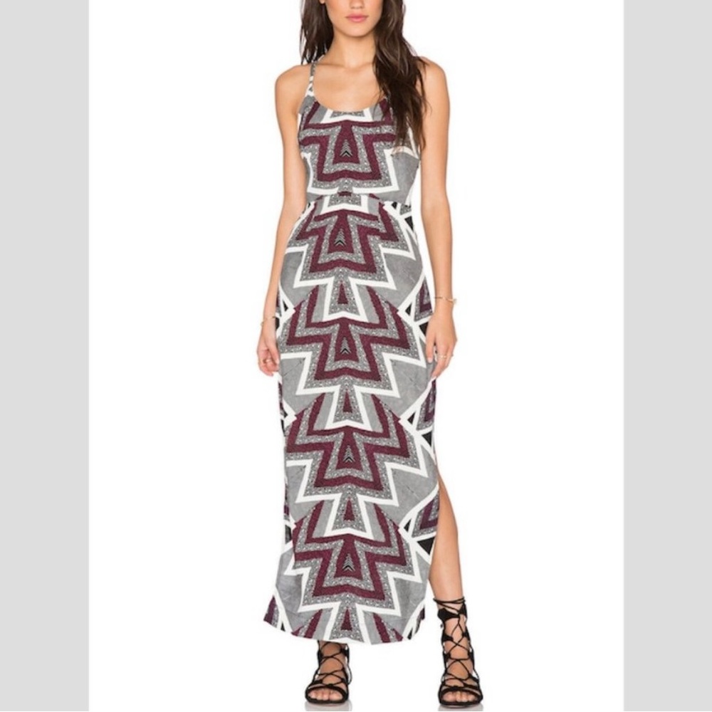 Free People Tribal Aztec Maxi Dress - size 2